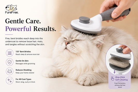 FurFree™ Self-Cleaning Slicker Brush
