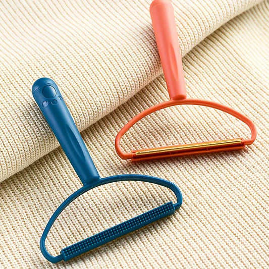 Double-Side Lint Remover Portable Pet Hair Remover Brush Manual Fluff Remover Clothes Fuzz Fabric Shaver Carpet Clothes Brush
